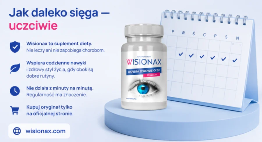 Wisionax — suplement diety w kapsułkach dla dorosłych